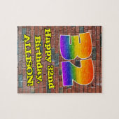 Puzzle 32e anniversaire : Arc en ciel inspiré par les gra (Horizontal)