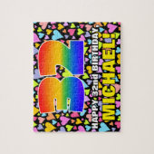 Puzzle 32e anniversaire — Formes de coeur amusantes et ai (Vertical)