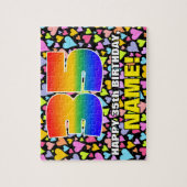 Puzzle 35e anniversaire — Formes de coeur amusantes et ai (Vertical)