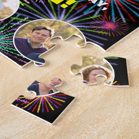 Puzzle 36e anniversaire : Arc en ciel amusant #, Nom pers (Côté)