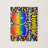 Puzzle 36e anniversaire — Formes de coeur amusantes et ai (Vertical)