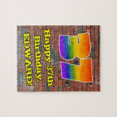 Puzzle 37e anniversaire : Arc-en-ciel amusant inspiré par (Horizontal)