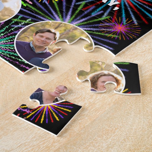 Puzzle 37e anniversaire : Arc en ciel amusant #, Nom pers (Côté)