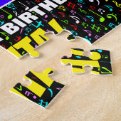 Puzzle 37e anniversaire — Symboles de musique amusants et (Côté)