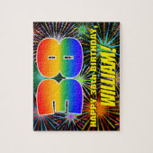 Puzzle 38e anniversaire : Feu d'artifice festif amusant e (Vertical)