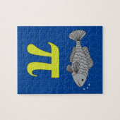 Puzzle 3.14 Poisson Pie Pi Pun Drôle Math Plaisanterie (Horizontal)