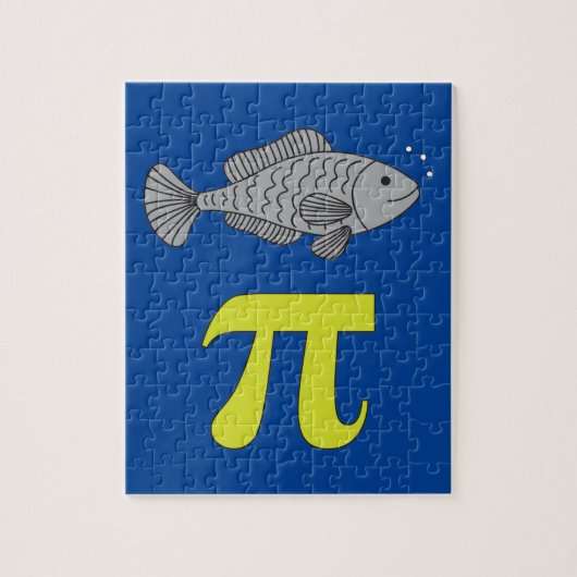 Puzzle 3.14 Poisson Pie Pi Pun Drôle Math Plaisanterie (Vertical)