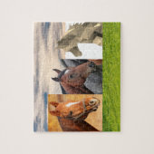 Puzzle 3 Chevaux, Tan, Brown, Art, Âge 6, 110 Pièces (Vertical)