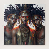 Puzzle 3 Elfes Princes Elfes Noirs avec Locus (Vertical)