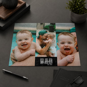 Puzzle 3 Photo Papa le Plus Cool Ét. Année personnalisée