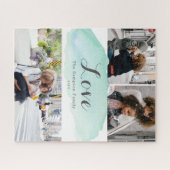 Puzzle 3 Photo Turquoise Aquarelle (Horizontal)