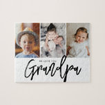 Puzzle 3 photos personnalisées nous vous aimons grand-pèr<br><div class="desc">Célébrez Grand-père avec un puzzle photo personnalisé avec trois moments de famille préférés et le message sincère "We Love You,  Grand-père." Un cadeau de conservation réfléchi et interactif pour la Fête des pères,  les anniversaires,  ou juste pour la raison.</div>