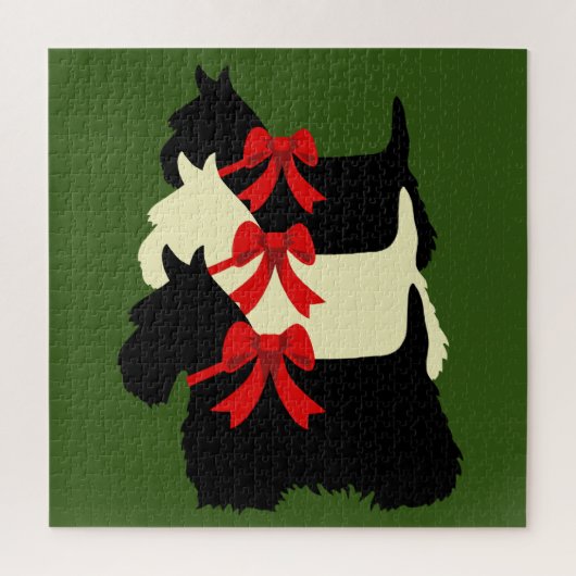 Puzzle 3 silhouette noire écossaise Terrier /1014 pièce (Vertical)