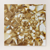 Puzzle 3D abstraite texture or cristal. (Horizontal)