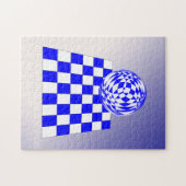 Puzzle - 3D Ball on Checkboard Legpuzzel (Horizontaal)