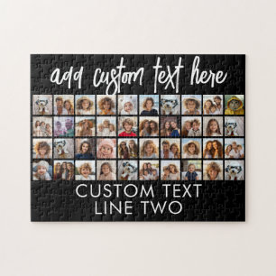 Puzzle 40 Collage de photos - 4 lignes 10 colonnes - Nom 