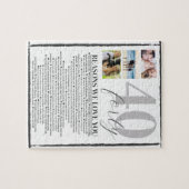 Puzzle 40 Raisons pour lesquelles nous vous aimons Cadeau (Horizontal)