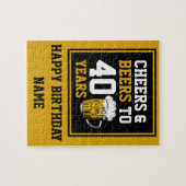 Puzzle 40e anniversaire Cheers & Bières à 40 ans (Horizontal)