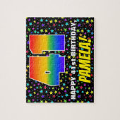 Puzzle 41e anniversaire — Amusant, Motif de terrain étoil (Vertical)