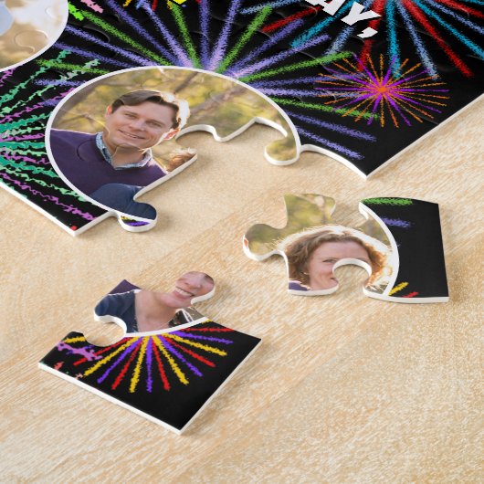 Puzzle 42e anniversaire : Arc en ciel amusant #, Nom pers (Côté)