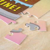 Puzzle 42e anniversaire : Fun Cake and Candles + Nom pers (Côté)
