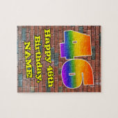 Puzzle 46e anniversaire : Arc-en-ciel amusant inspiré par (Horizontal)