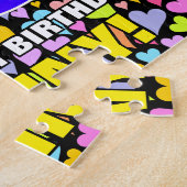 Puzzle 46e anniversaire — Formes de coeur amusantes et ai (Côté)