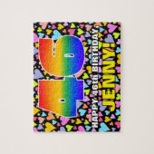 Puzzle 46e anniversaire — Formes de coeur amusantes et ai (Vertical)