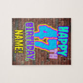 Puzzle 47e anniversaire ~ Amusant, Graffiti urbain inspir (Horizontal)