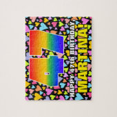 Puzzle 47e anniversaire — Formes de coeur amusantes et ai (Vertical)