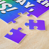 Puzzle 48e anniversaire : coloré, amusant Motif arc-en-ci (Côté)