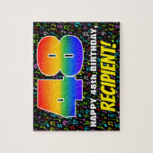 Puzzle 48e anniversaire — Symboles de musique amusants et (Vertical)