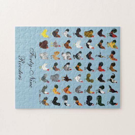 Puzzle 49 coqs (Horizontal)