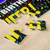 Puzzle 49e anniversaire — Symboles de musique amusants et (Côté)