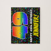 Puzzle 49e anniversaire — Symboles de musique amusants et (Vertical)