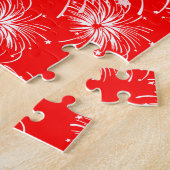 Puzzle 4 juillet célébration de feux d'artifice (Côté)