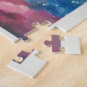 Puzzle 4 juillet Drapeau américain amour numérique art ab (Côté)