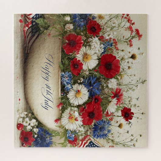 Puzzle 4 juillet heureux (Horizontal)