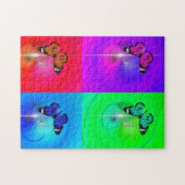 Puzzle 4 papillons (Horizontal)