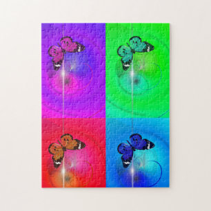 Puzzle 4 papillons
