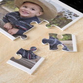 Puzzle 4 Photo Collage Nom De Famille Citation Noir Et Bl (Côté)