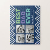 Puzzle 4 Photo Meilleur Père Jamais - Salutation Whimsica (Vertical)