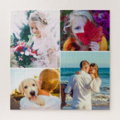 Puzzle 4 Photos arrondies (Vertical)