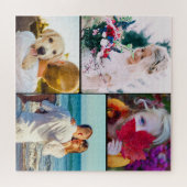 Puzzle 4 Photos arrondies (Horizontal)