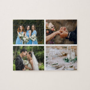Puzzle 4 Photos de mariage préférées en collage