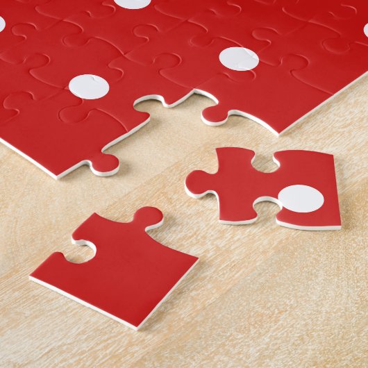 Puzzle 50 et Fabuleux Nom Photo 50e Anniversaire W Rouge (Côté)