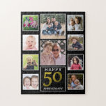 Puzzle 50e anniversaire du Mariage 10 photo Collage<br><div class="desc">Unique photo collage puzzle personnalisé pour le 50e anniversaire de mariage d'or. Faites plaisir à vos parents et à votre famille avec ce puzzle photo-collage personnalisé.</div>