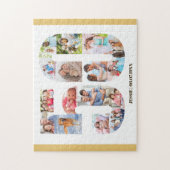 Puzzle 50e anniversaire Numéro 50 Photo personnalisée Col (Vertical)