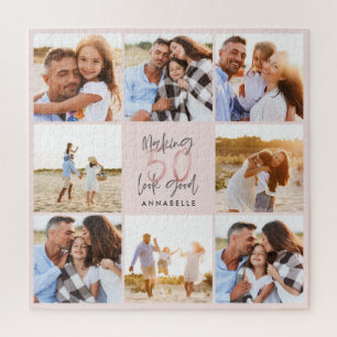 Puzzle 50e anniversaire rose girly parties scintillant ph