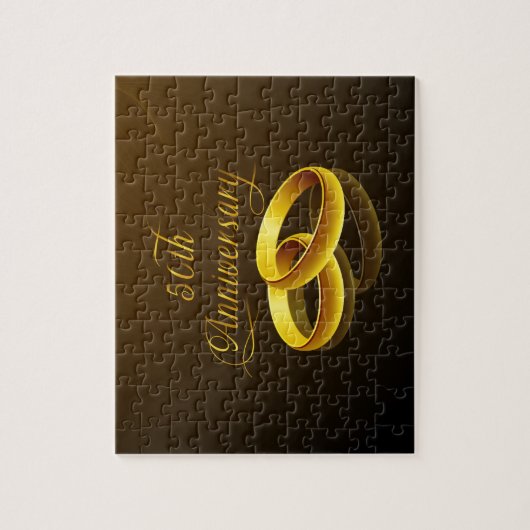 Puzzle 50e anniversaire | Script Gold (Vertical)